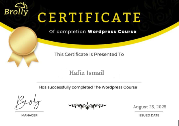 WordPress Certificate